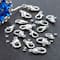 12 Pack: Silver Crimp Beads & Lobster Clasps by Bead Landing™